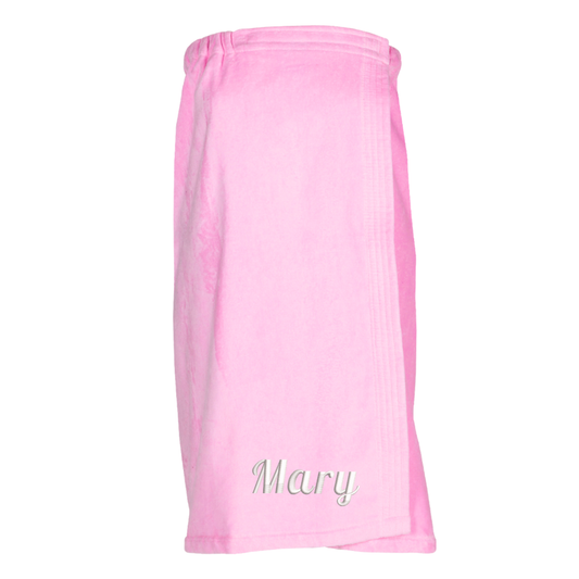 Personalized Embroidered Terry Spa Wrap