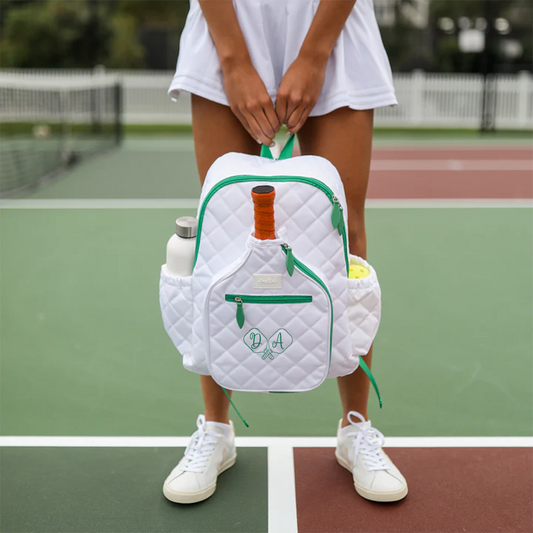 Ame & Lulu Pickleball Time Women's Backpack Personalized