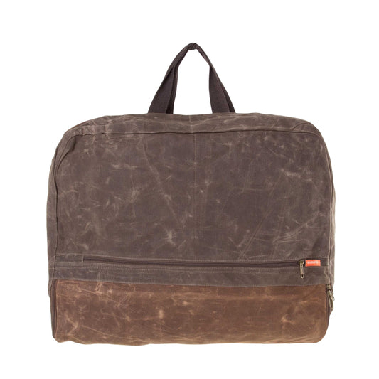 Personalized Embroidered Waxed Canvas Garment Bag