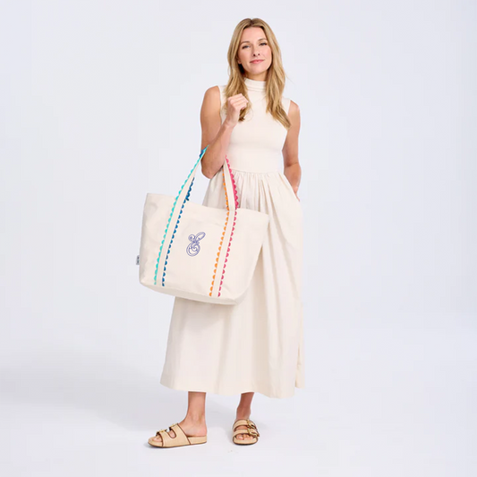 Monogrammed Nantucket Beach Tote
